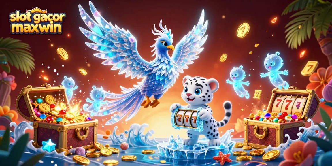 Putar dan menang dengan slot gacor maxwin yang menampilkan karakter cerah dan elemen kasino dinamis