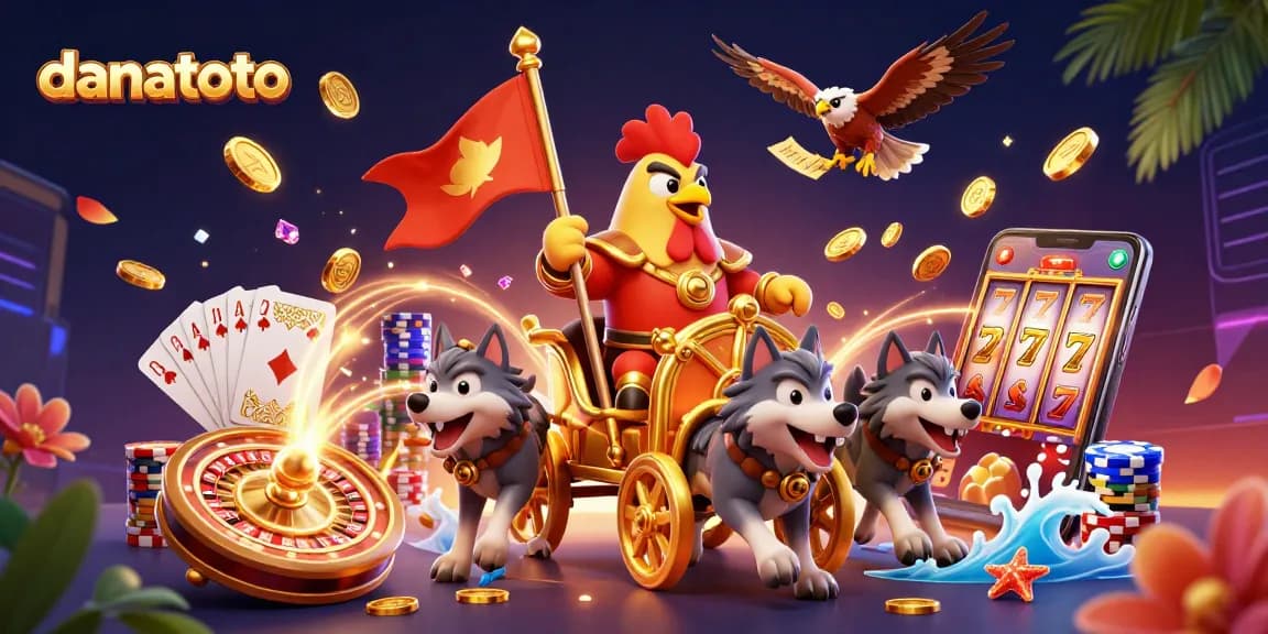 Experience exhilarating wins with danatoto in an action-packed 3D gambling illustration