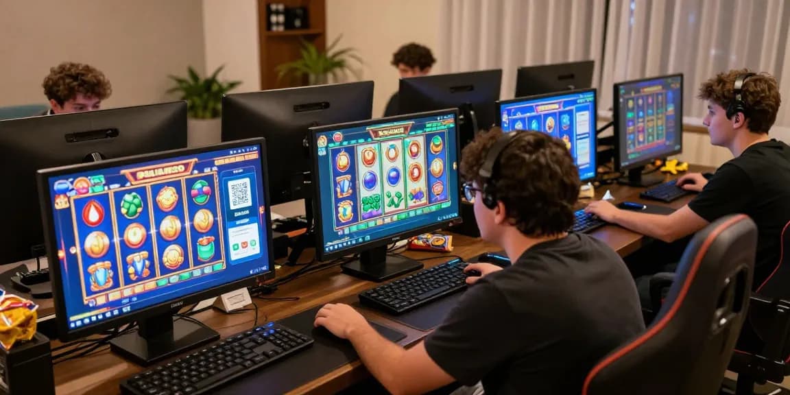 Engaged players enjoying slot deposit 1k games online with vibrant visuals.