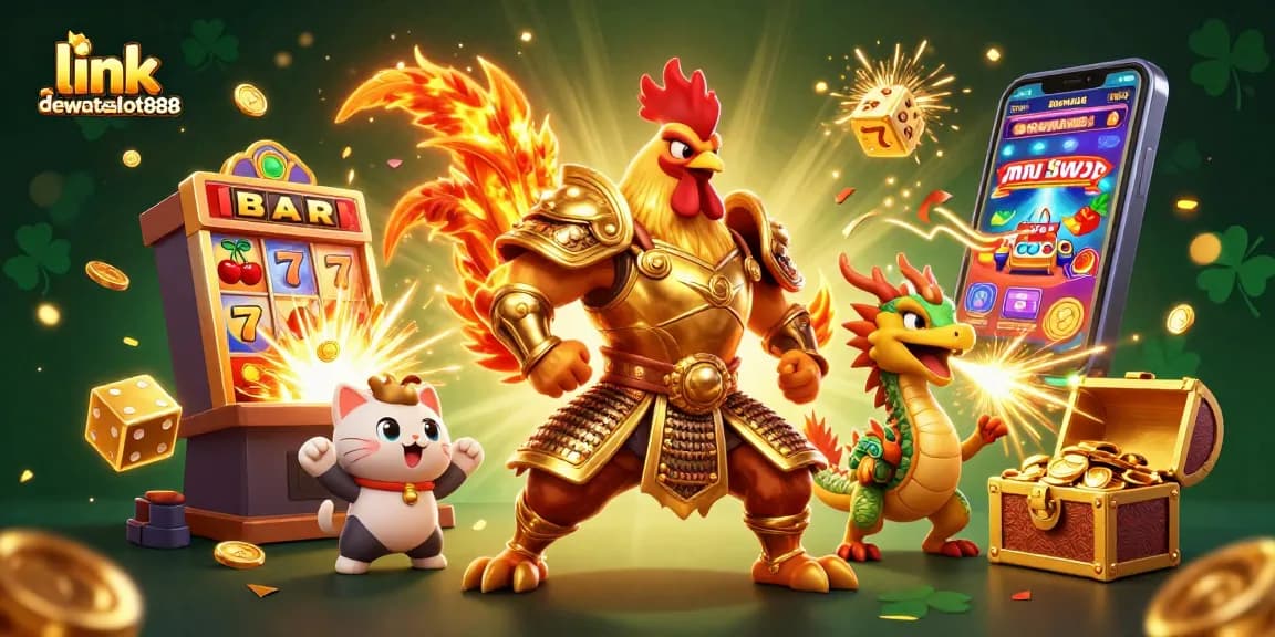 Menangkan jackpot dengan link dewataslot888 dalam ilustrasi kasino penuh warna dan aksi.