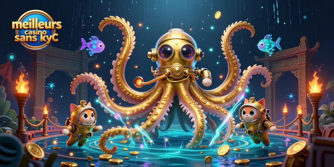 Jouez aux meilleurs casinos sans KYC avec une ambiance mystérieuse et des créatures marines fascinantes.