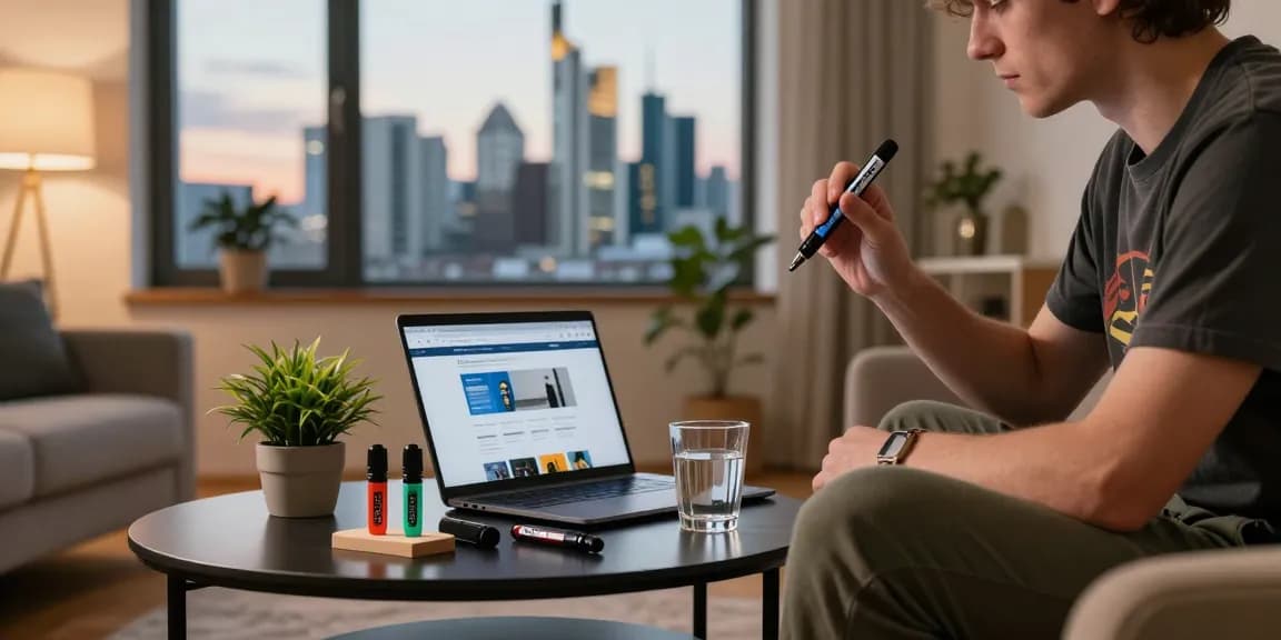 Using a wax pen in Frankfurt's cozy setting, exploring Where Can I Get A Wax Pen In Frankfurt Online? with convenience.