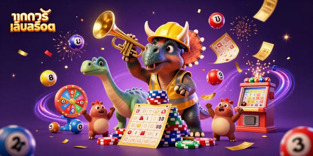 ทดลองเล่นสล็อต ในภาพการเฉลิมฉลองที่มีตัวละครการ์ตูน 3D และกิจกรรมสนุกสนาน