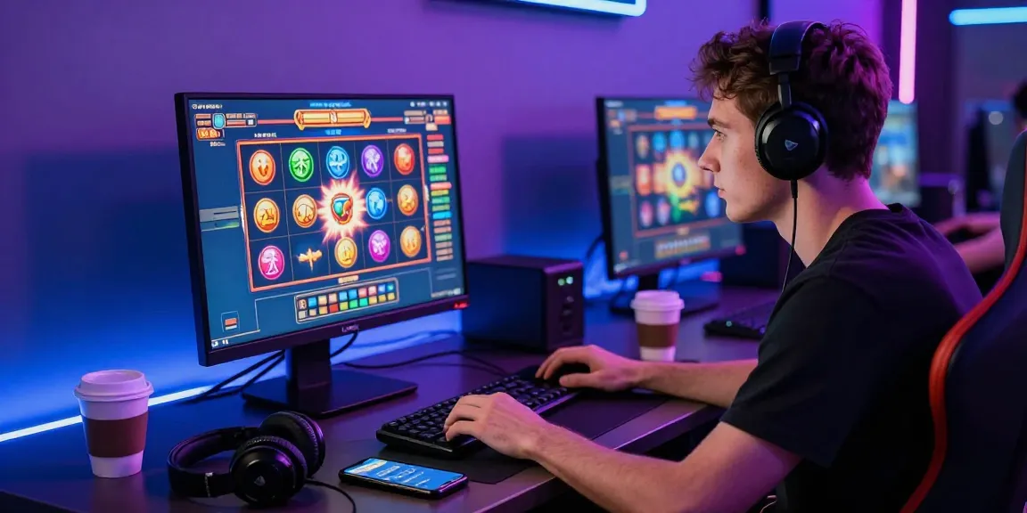 Engaging online gambling scene highlighting the slot bonus new member 100 experience for players in a vibrant gaming environment.