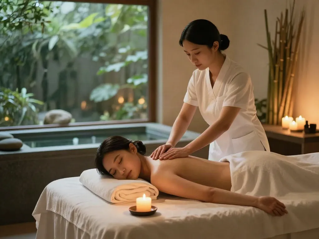 Expert 잠실출장마사지 therapy in a tranquil spa setting, promoting relaxation and rejuvenation.