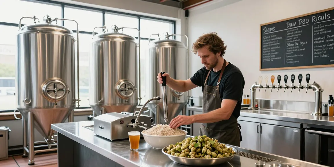 Beer centrifuge in action, showcasing efficient separation of yeast in a modern brewery setting.