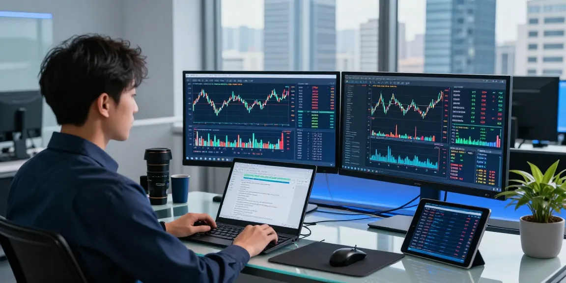 Analyzing real-time data with Hang Seng historical Kline API in a modern finance workspace.