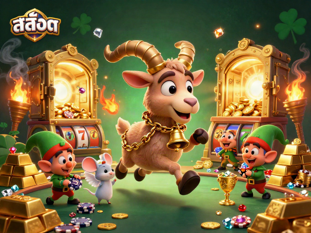 Spin the exciting สล็อต reels with Krampus, a tiny angel mouse, and mischievous elf gremlins in a chaotic casino.