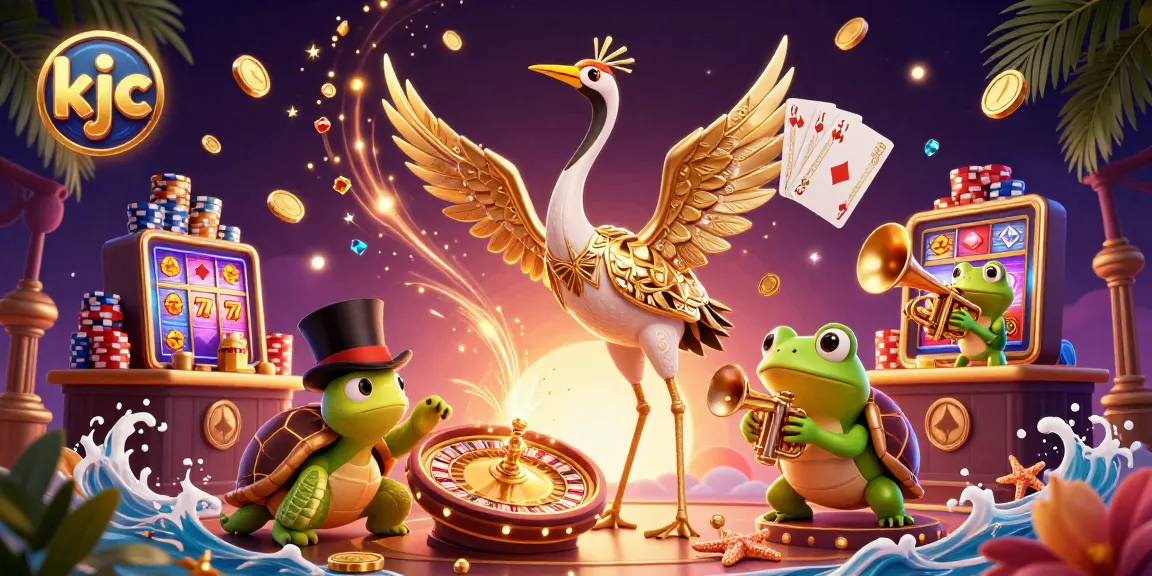 KJC offers a lively casino experience with vibrant characters, slot games, and dynamic action.