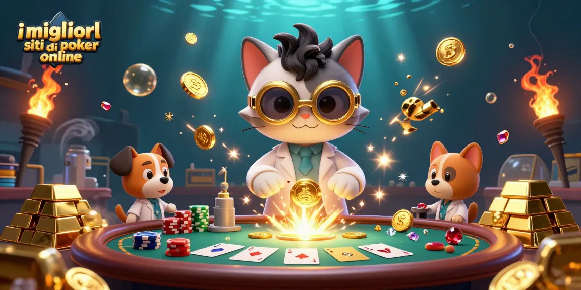Interagisci con i migliori siti di poker online mentre esibisci una mano vincente.