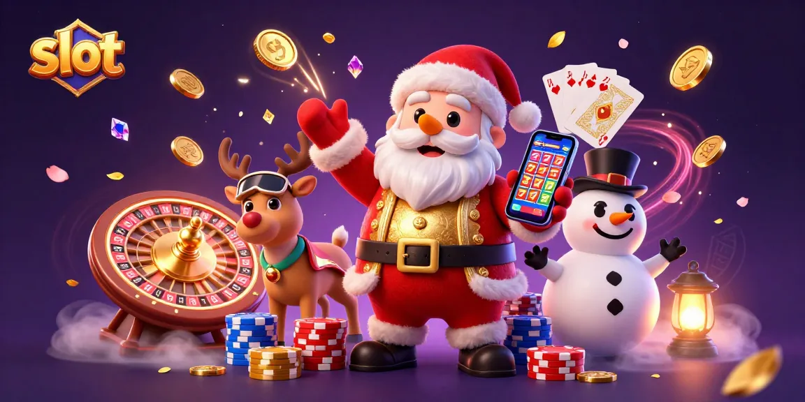Spin to win with captivating slot symbols in a festive casino scene featuring animated characters.
