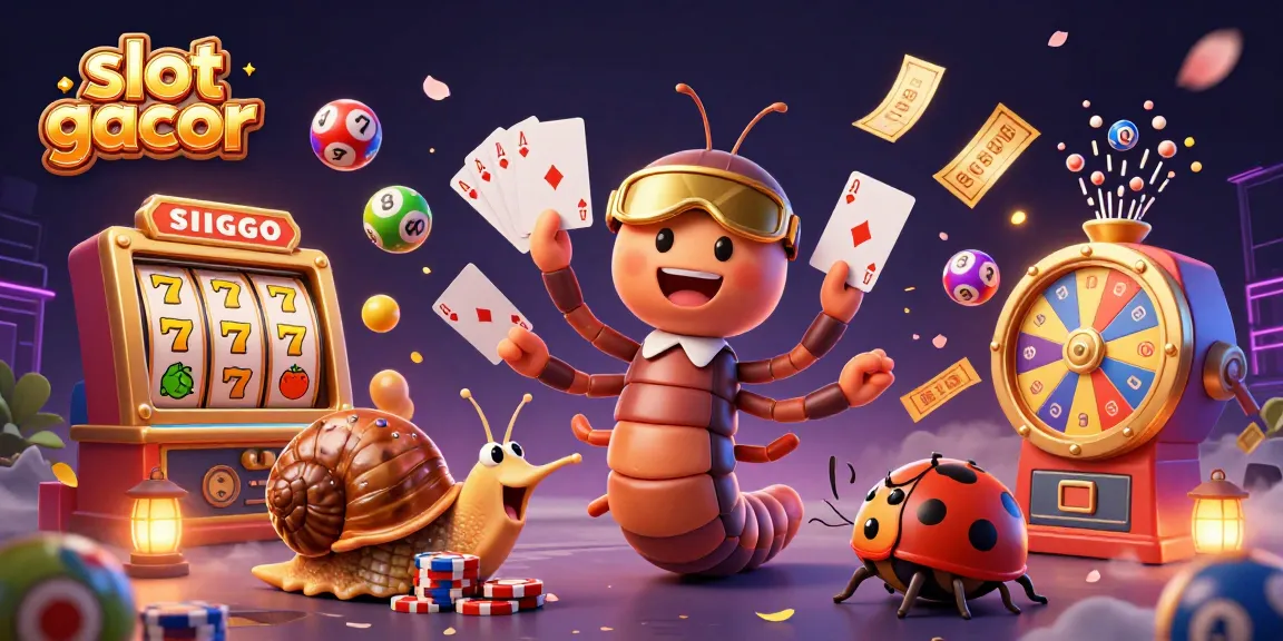 Engage with slot gacor winning strategies in a vibrant 3D casino scene filled with excitement.