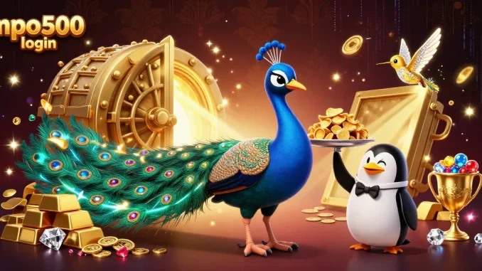 Experience winning moments with mpo500 login featuring vibrant casino elements and characters.