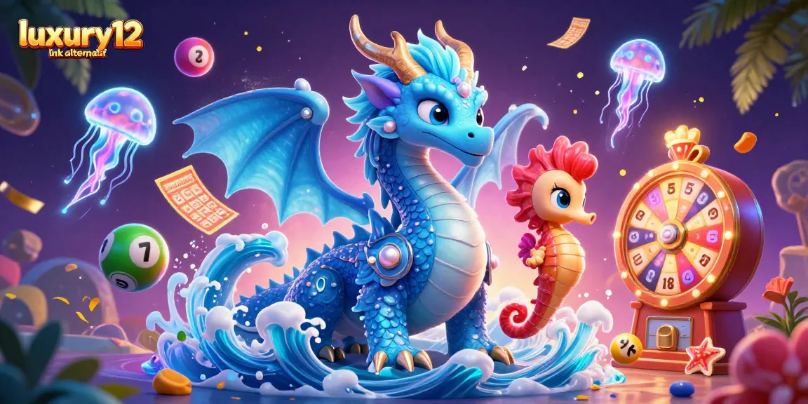 Engage with excitement through luxury12 link alternatif with a vibrant 3D casino scene full of gaming elements.