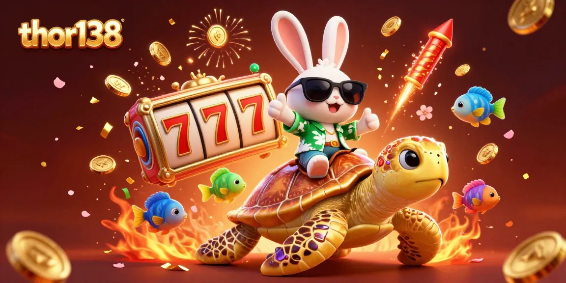 Menghadirkan keseruan taruhan di thor138 dengan karakter kelinci lucu dan penyu emas di kasino virtual.