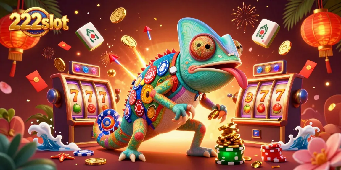 Menangkan jackpot di 222slot dengan simbol keberuntungan dan suasana kasino yang meriah.