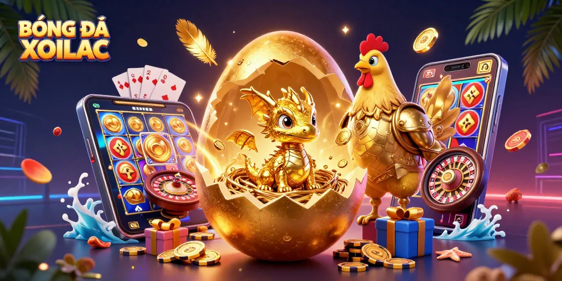 Experience thrilling moments watching BÓNG ĐÁ XOILAC with vibrant imagery and golden elements.