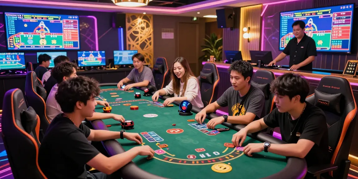 Engaging players enjoying 鉅城 online gaming experience with live blackjack and vibrant atmosphere.