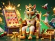 Engage with slot88 as the pharaoh cat oversees a vibrant jackpot explosion amidst colorful symbols.