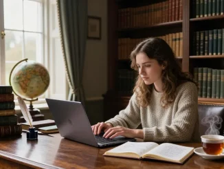 Discover in-depth historical insights at https://tyntescastle.com with Tynte's Castle blog, featuring a cozy library setting.