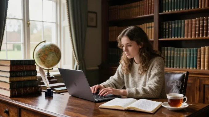 Discover in-depth historical insights at https://tyntescastle.com with Tynte's Castle blog, featuring a cozy library setting.