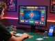 Experience the excitement of link alternatif raja328 in an immersive online gambling setup with vibrant visuals and poker elements.