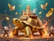 Spin the reels and win in this vibrant slot online illustration featuring a golden tortoise casino.