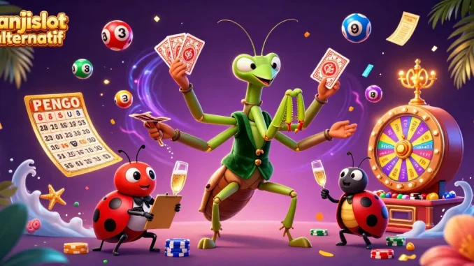 Enjoy janjislot alternatif action with vibrant characters and dynamic gaming elements in a casino setting.