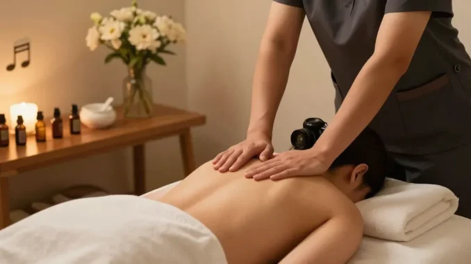 Experience 부천출장마사지 with a calming home massage setup and professional therapist.