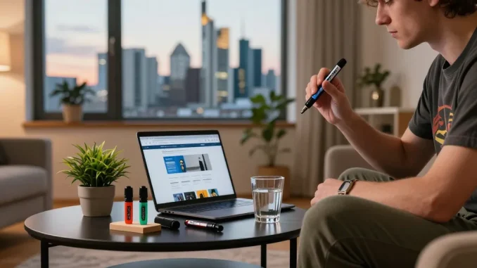 Using a wax pen in Frankfurt's cozy setting, exploring Where Can I Get A Wax Pen In Frankfurt Online? with convenience.