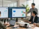 Collaboration on the rtps 4 platform for public services in a vibrant office setting.